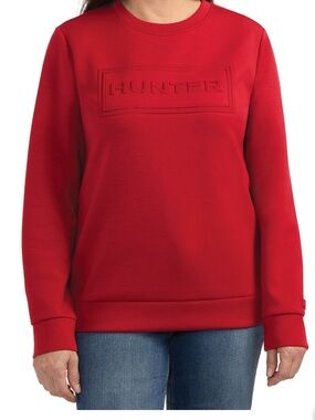 Hunter Red 3D Logo Crewneck Sweatshirt
